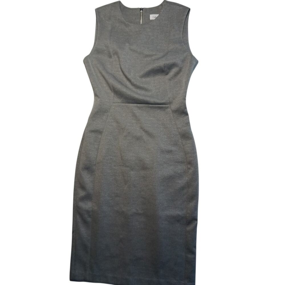 Calvin Klein Heather Grey Sheath Dress - Size 2